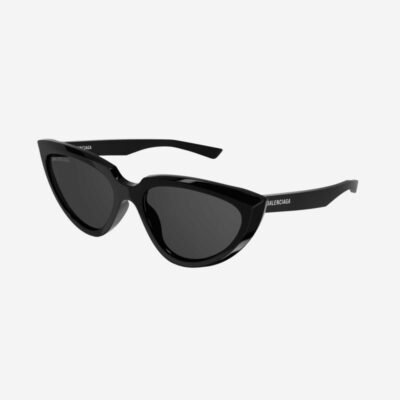 Balenciaga angular black cat-eye sunglasses - Lux Studios