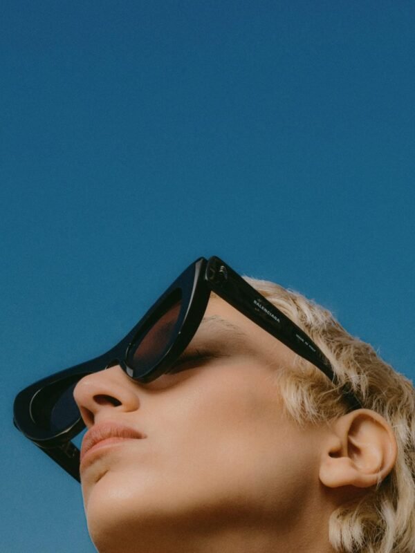 Balenciaga black bold cat eye sunglasses - Lux Studios