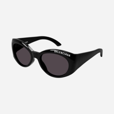 Balenciaga black oval sunglasses - Lux Studios