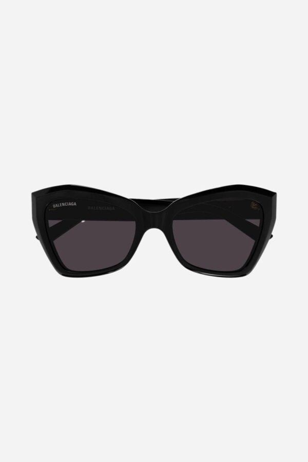 Balenciaga black oversize cat-eye sunglasses with BB logo - Lux Studios