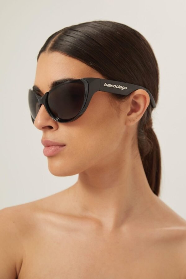 Balenciaga black wrap around sunglasses - Lux Studios