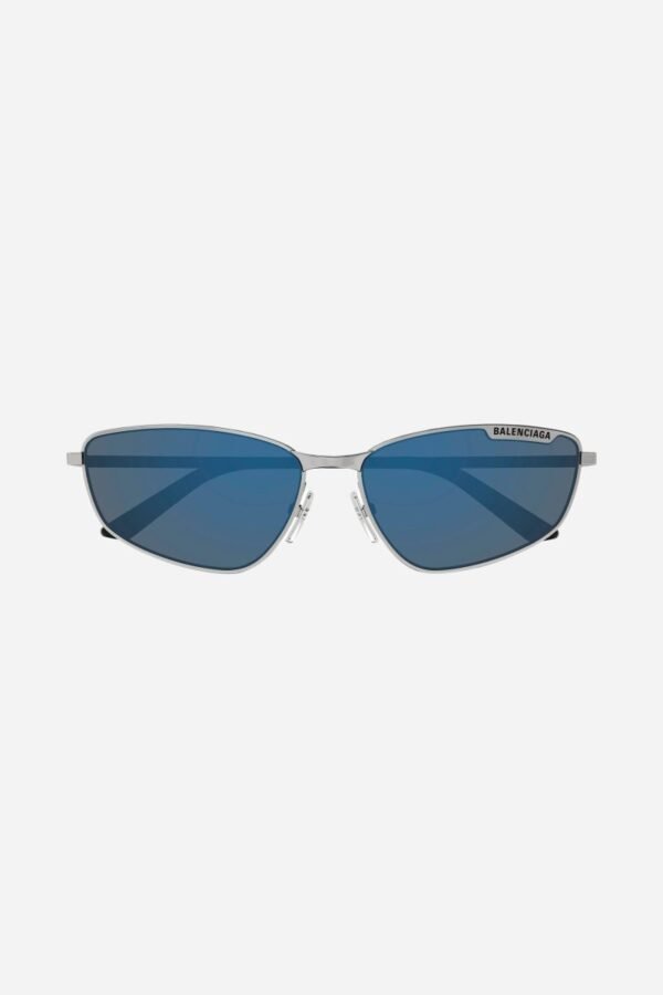 Balenciaga blue metal cat eye sunglasses - Lux Studios