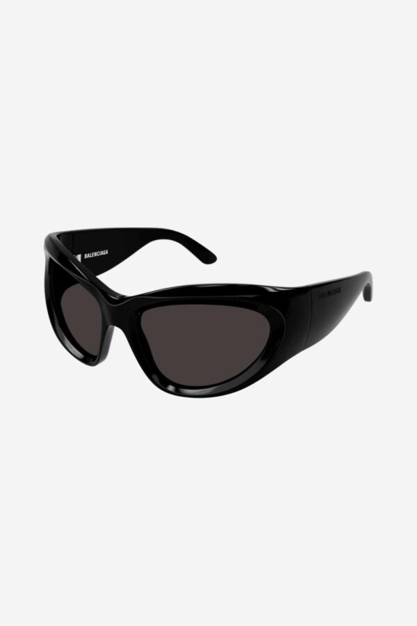 Balenciaga bold wrap around black sunglasses - Lux Studios