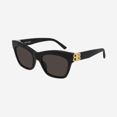 Balenciaga cat-eye femenine black sunglasses with BB folding - Lux Studios