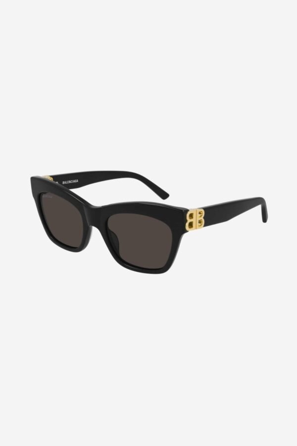 Balenciaga cat-eye femenine black sunglasses with BB folding - Lux Studios