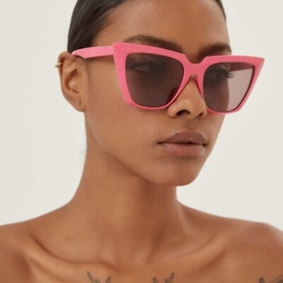 Balenciaga cat-eye femenine pink sunglasses - Lux Studios