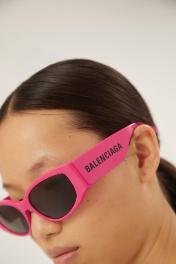 Balenciaga chunky pink sunglasses - Lux Studios