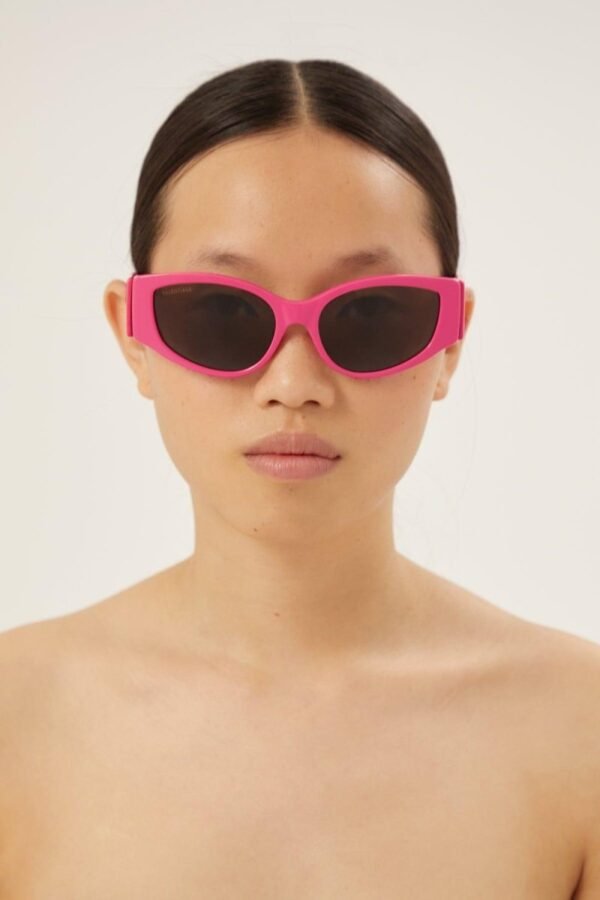 Balenciaga chunky pink sunglasses - Lux Studios