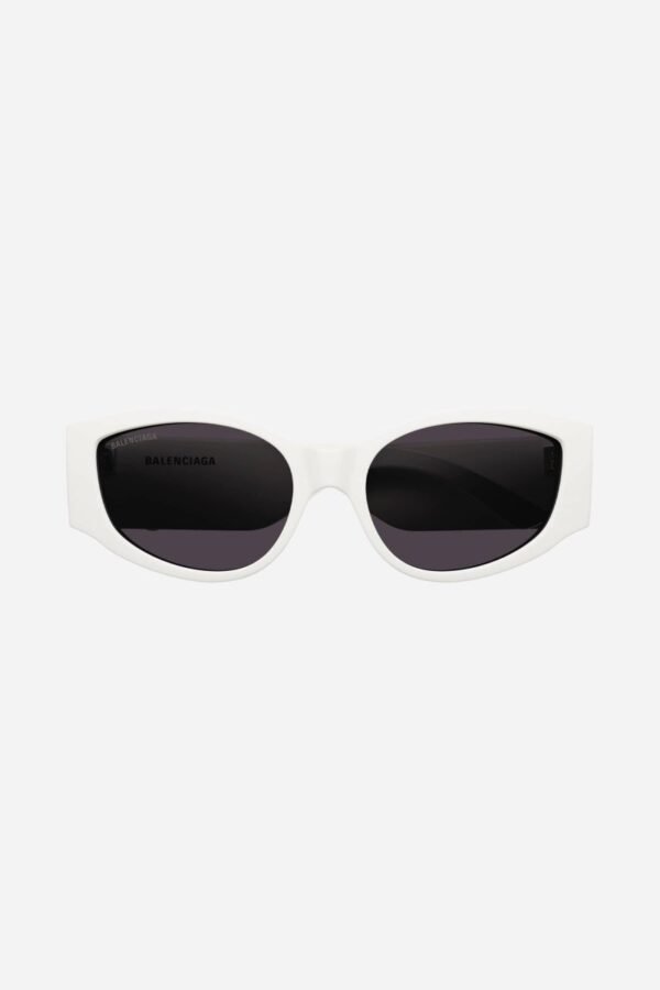 Balenciaga chunky white sunglasses - Lux Studios