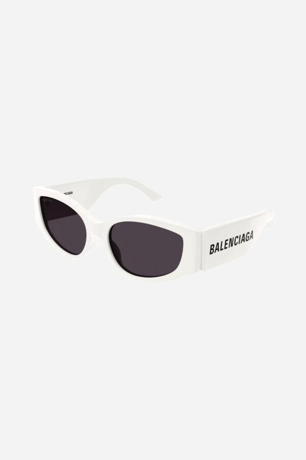 Balenciaga chunky white sunglasses - Lux Studios