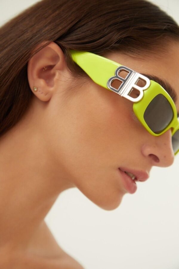 Balenciaga Dynasty micro fluor sunglasses featuring BB logo - Lux Studios