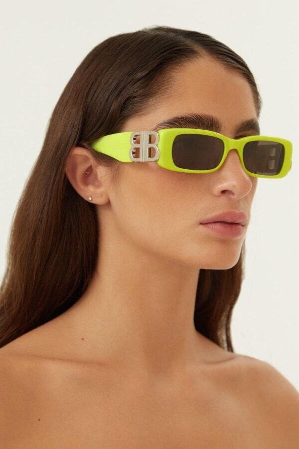 Balenciaga Dynasty micro fluor sunglasses featuring BB logo - Lux Studios