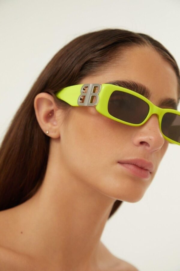 Balenciaga Dynasty micro fluor sunglasses featuring BB logo - Lux Studios