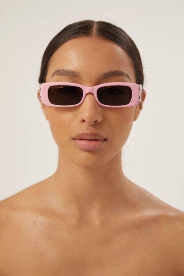 Balenciaga Dynasty pink sunglasses featuring BB logo - Lux Studios