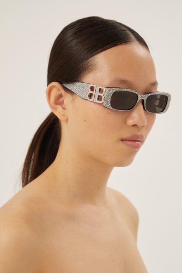 Balenciaga Dynasty sunglasses with Swarovski featuring BB logo - Lux Studios