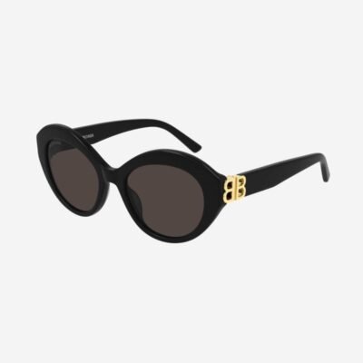 Balenciaga femenine black sunglasses with BB folding - Lux Studios