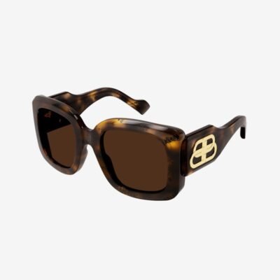 Balenciaga havana bold sunglasses with BB logo - Lux Studios