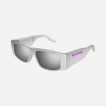 Balenciaga LED FRAME silver sunglasses - Lux Studios