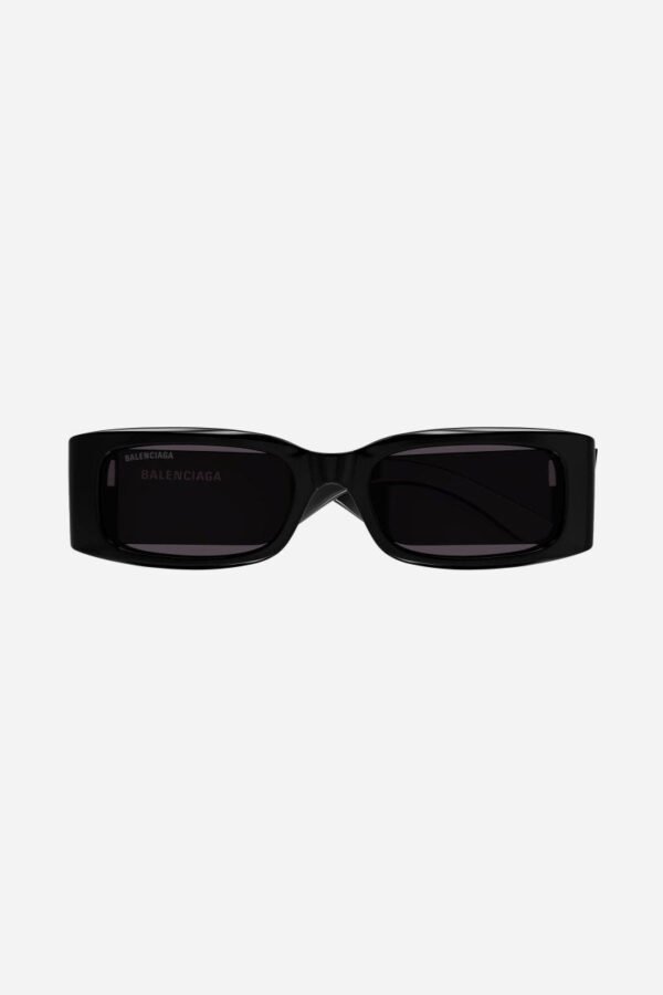 Balenciaga MAX rectangular flat sunglasses in black - Lux Studios