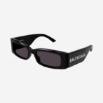 Balenciaga MAX rectangular flat sunglasses in black - Lux Studios