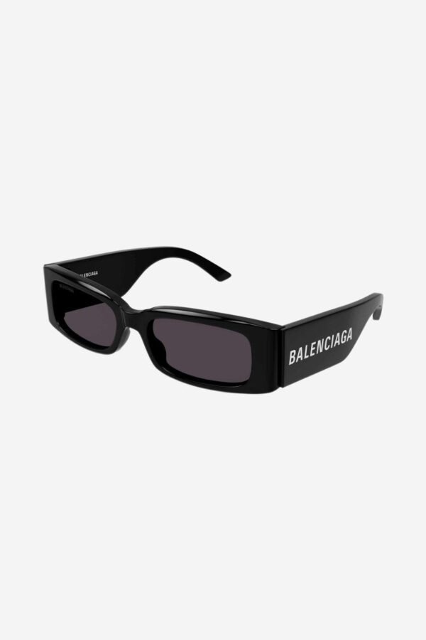 Balenciaga MAX rectangular flat sunglasses in black - Lux Studios