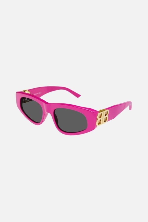 Balenciaga pink and gold cat-eye BB sunglasses - Lux Studios