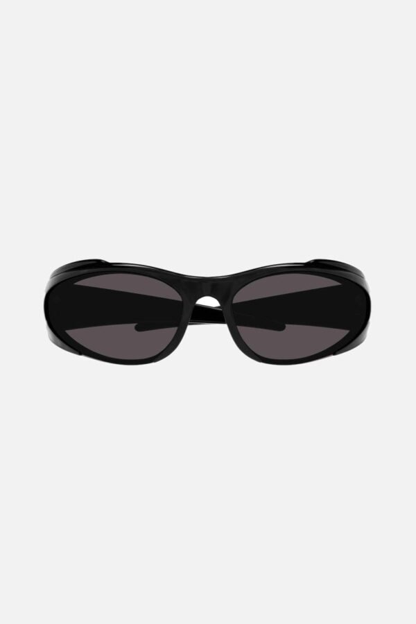 Balenciaga reverse Xpander wrap rectangle black sporty sunglasses - Lux Studios