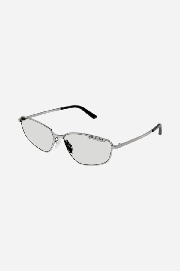 Balenciaga silver metal cat eye sunglasses - Lux Studios