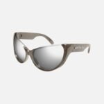 Balenciaga silver wrap around sunglasses - Lux Studios