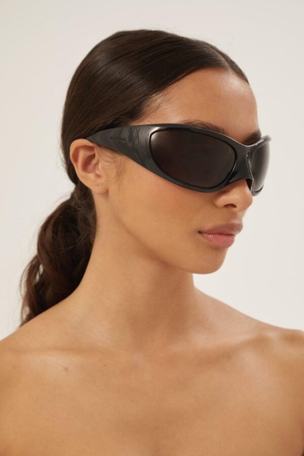 Balenciaga Skin XXL Cat sunglasses in black - Lux Studios