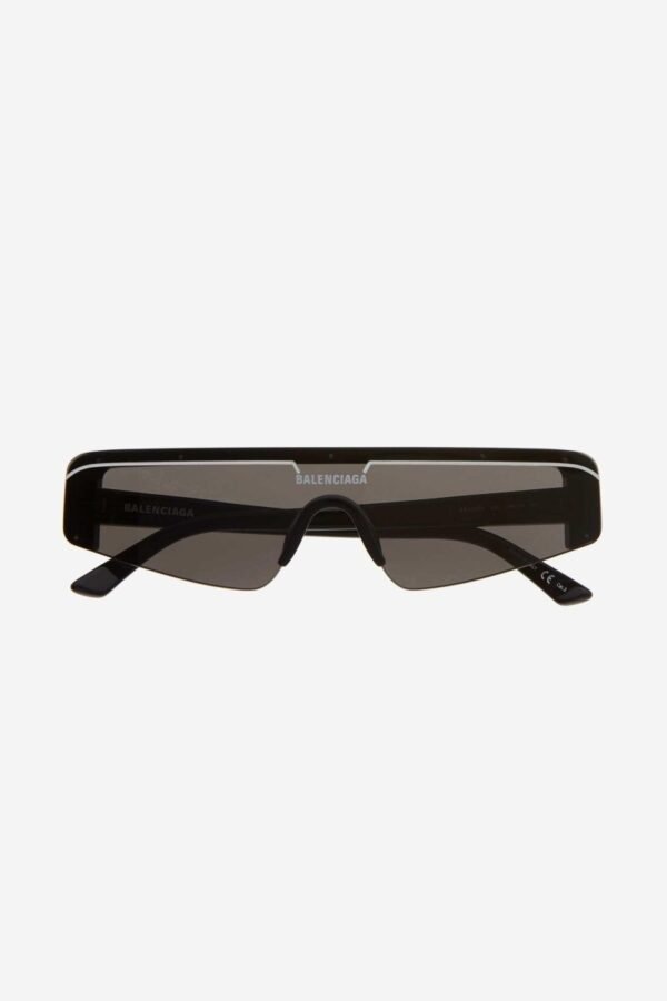 Balenciaga unisex flat mask with brand logo sunglasses - Lux Studios