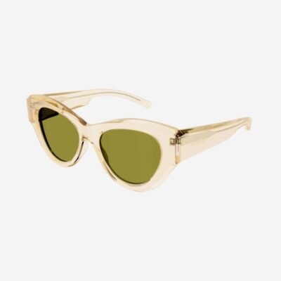 Saint Laurent yellow bold cat eye sunglasses - Lux Studios